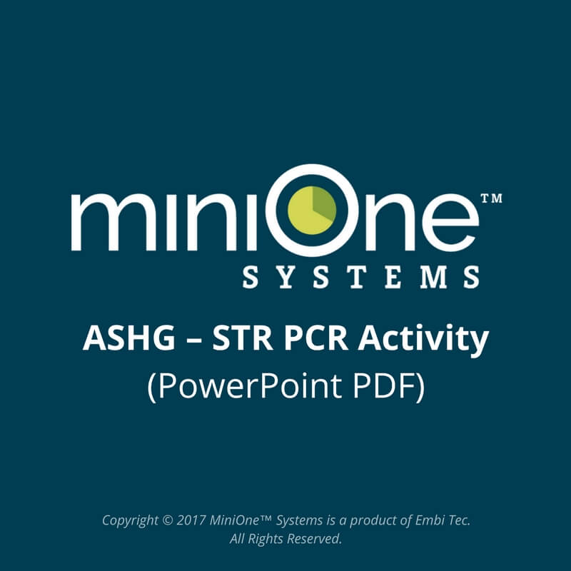 ASHG – STR PCR Activity (PowerPoint PDF)
