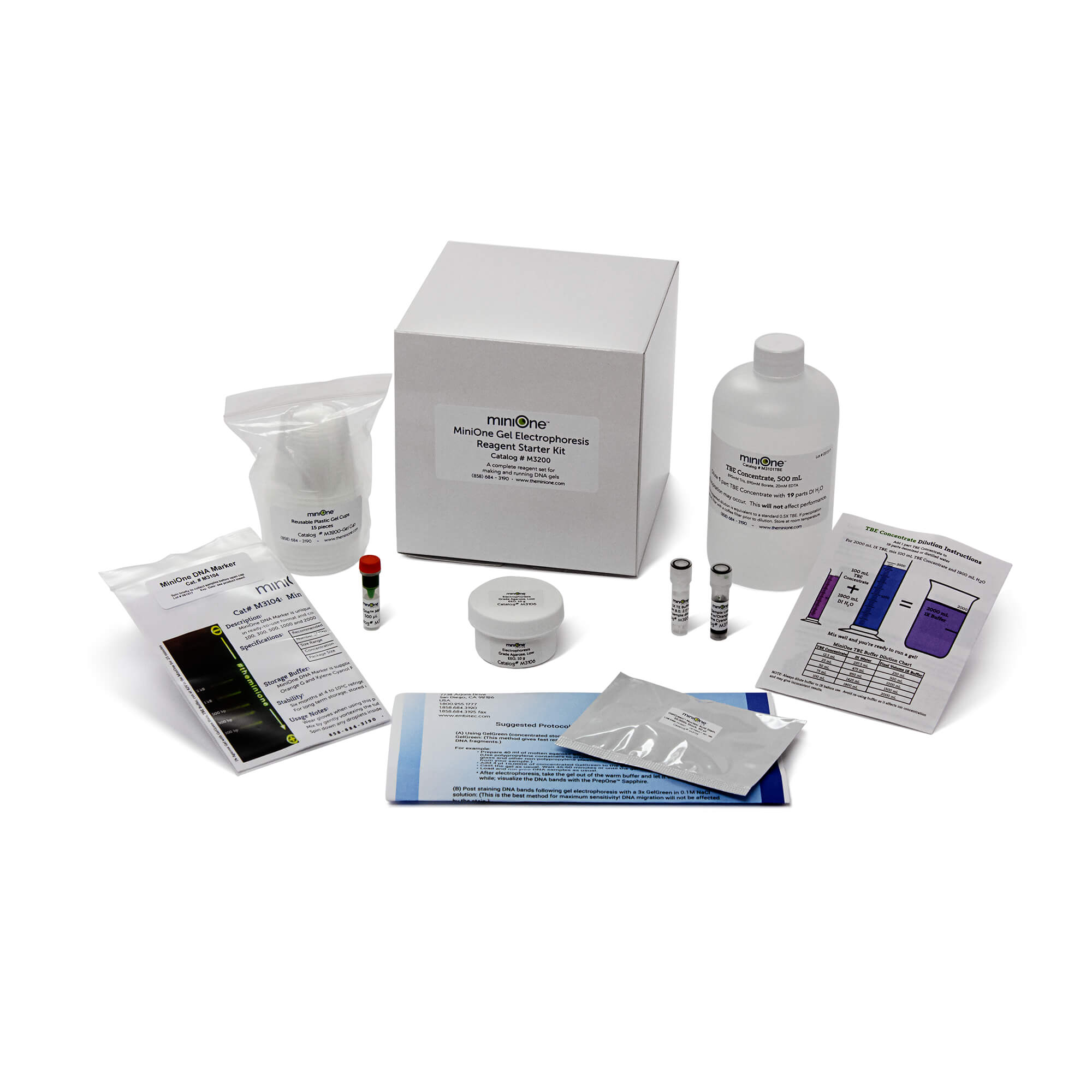 MiniOne® Gel Electrophoresis Reagent Starter Kit